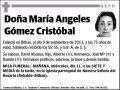 GOMEZ CRISTOBAL,MARIA ANGELES