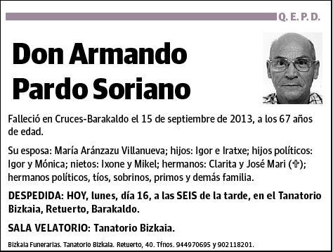 PARDO SORIANO,ARMANDO