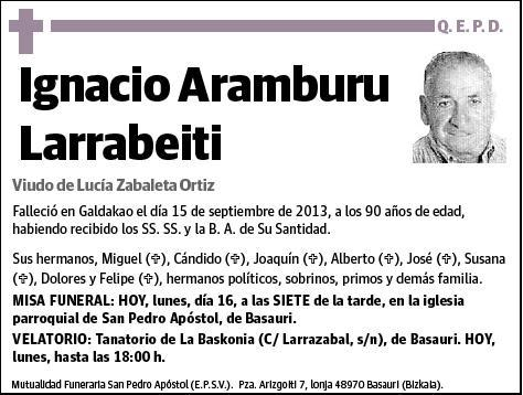ARAMBURU LARRABEITI,IGNACIO