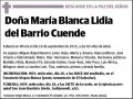LIDIA DEL BARRIO CUENDE,MARIA BLANCA