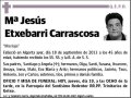 ETXEBARRI CARRASCOSA,Mª JESUS