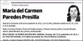 PAREDES PRESILLA,MARIA DEL CARMEN