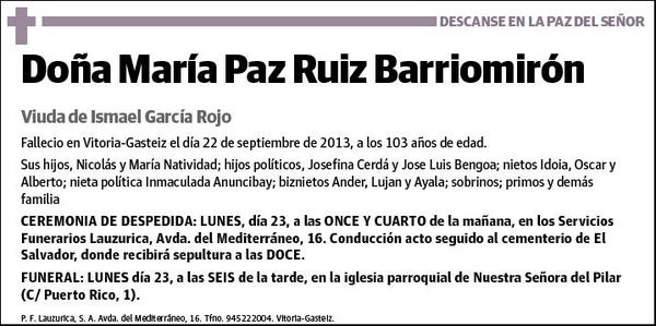 RUIZ BARRIOMIRON,MARIA PAZ