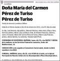 PEREZ DE TURISO PEREZ DE TURISO,MARIA DEL CARMEN