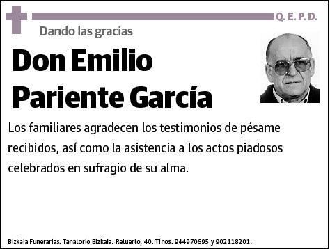 PARIENTE GARCIA,EMILIO
