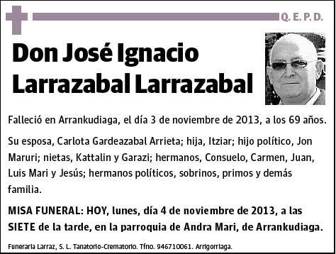 LARRAZABA LARRAZABAL,JOSE IGNACIO