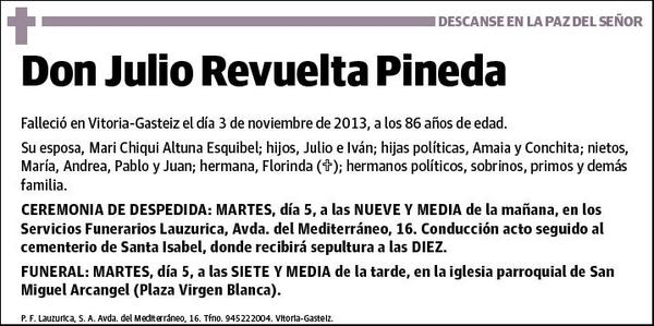 REVUELTA PINEDA,JULIO