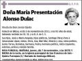 ALONSO DULAC,MARIA PRESENTACION