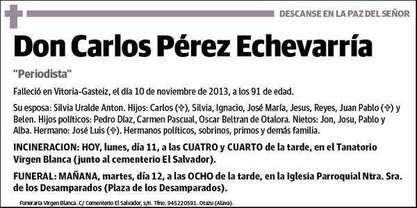 PEREZ ECHEVARRIA,CARLOS