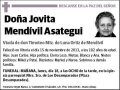 MENDIVIL ASATEGUI,JOVITA