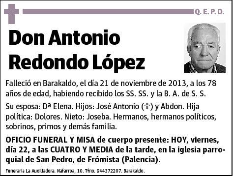 REDONDO LOPEZ,ANTONIO