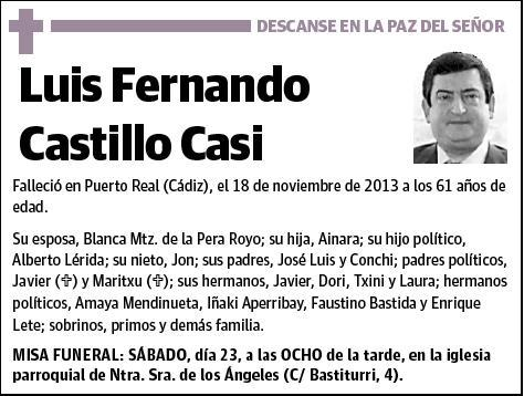 CASTILLO CASI,LUIS FERNANDO
