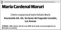 CARDENAL MARURI,MARIA