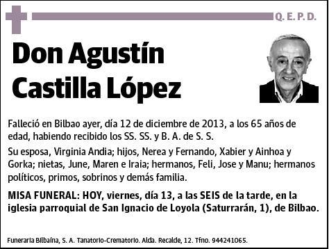 CASTILLA LOPEZ,AGUSTIN
