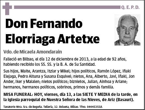 ELORRIAGA ARTETXE,FERNANDO