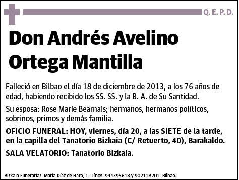 ORTEGA MANTILLA,ANDRES AVELINO