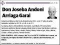 ARRIAGA GARAI,JOSEBA ANDONI