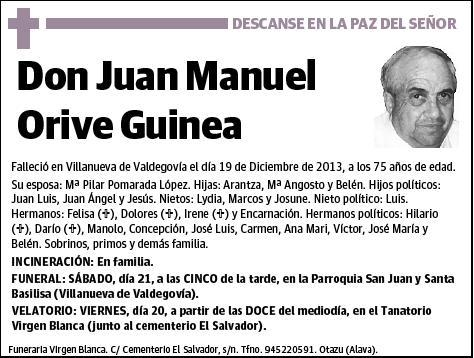 ORIVE GUINEA,JUAN MANUEL