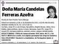 FERRERAS AZOFRA,MARIA CANDELAS