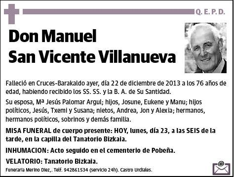 SAN VICENTE VILLANUEVA,MANUEL