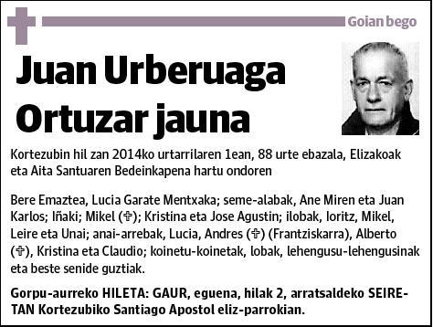 URBERUAGA ORTUZAR,JUAN