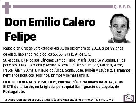 CALERO FELIPE,EMILIO