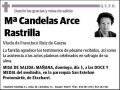 ARCE RASTRILLA,Mª CANDELAS