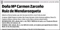 ZARCEÑO RUIZ DE MENDAROZQUETA,Mª CARMEN
