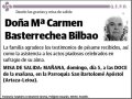 BASTERRECHEA BILBAO,Mª CARMEN