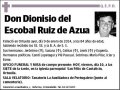 DEL ESCOBAL RUIZ DE AZUA,DIONISIO