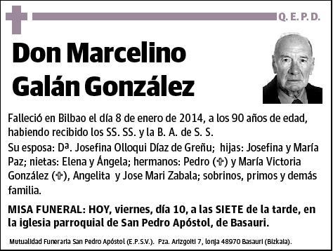 GALAN GONZALEZ,MARCELINO