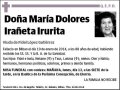 IRAÑETA IRURITA,MARIA DOLORES