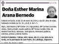 ARANA BERNEDO,ESTHER MARINA