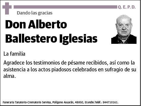 BALLESTERO IGLESIAS,ALBERTO