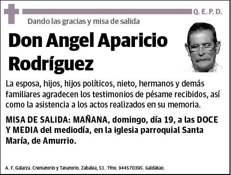 APARICIO RODRIGUEZ,ANGEL