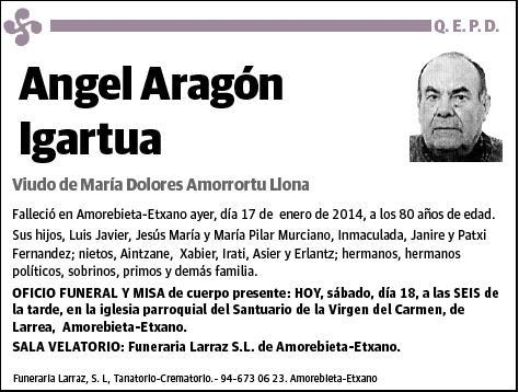 ARAGON IGARTUA,ANGEL