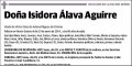 ALAVA AGUIRRE,ISIDORA
