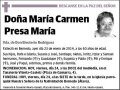 PRESA MARIA,MARIA CARMEN