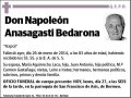 ANASAGASTI BEDARONA,NAPOLEON