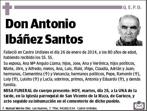 IBAÑEZ SANTOS,ANTONIO