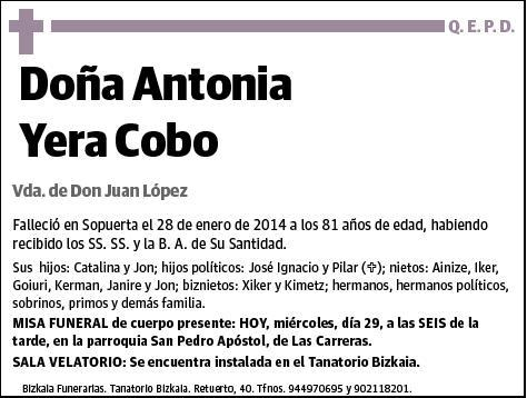 YERA COBO,ANTONIA
