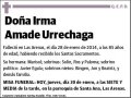 AMADE URRECHAGA,IRMA
