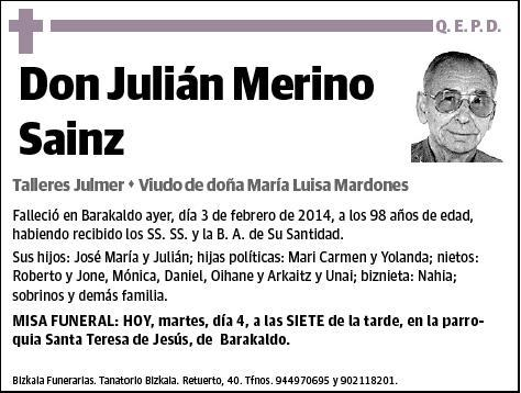 MERINO SAINZ,JULIAN