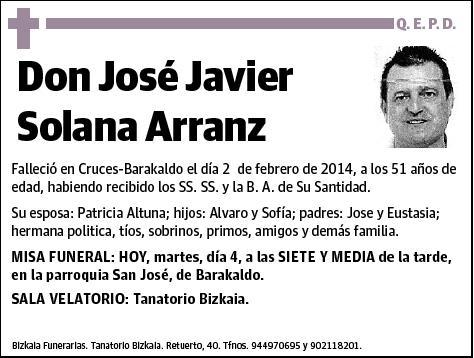 SOLANA ARRANZ,JOSE JAVIER