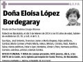 LOPEZ BORDEGARAY,ELOISA