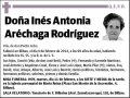 ARECHAGA RODRIGUEZ,INES ANTONIA