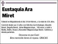 ARA MIRET,EUSTAQUIA