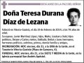 DURANA DIAZ DE LEZANA,TERESA
