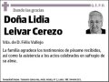 LEIVAR CEREZO,LIDIA