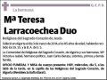 LARRACOECHEA DUO,Mª TERESA